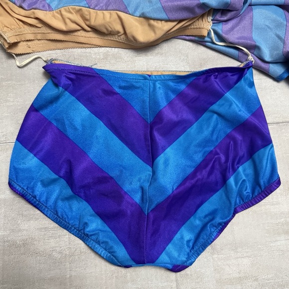 Vintage‎ 80s Jantzen Swimsuit Size 10 Halter Dress w/ Bottoms Strapless Stripes - Picture 5 of 9